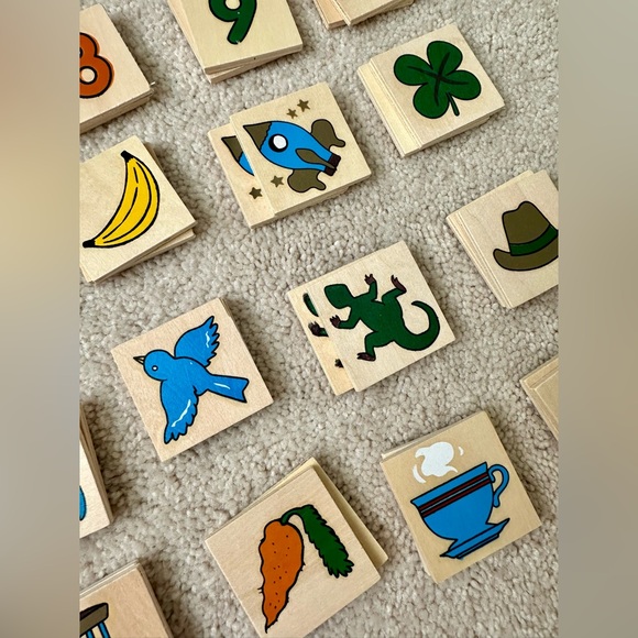 Vintage Wooden Memory Game - Picture 3 of 9